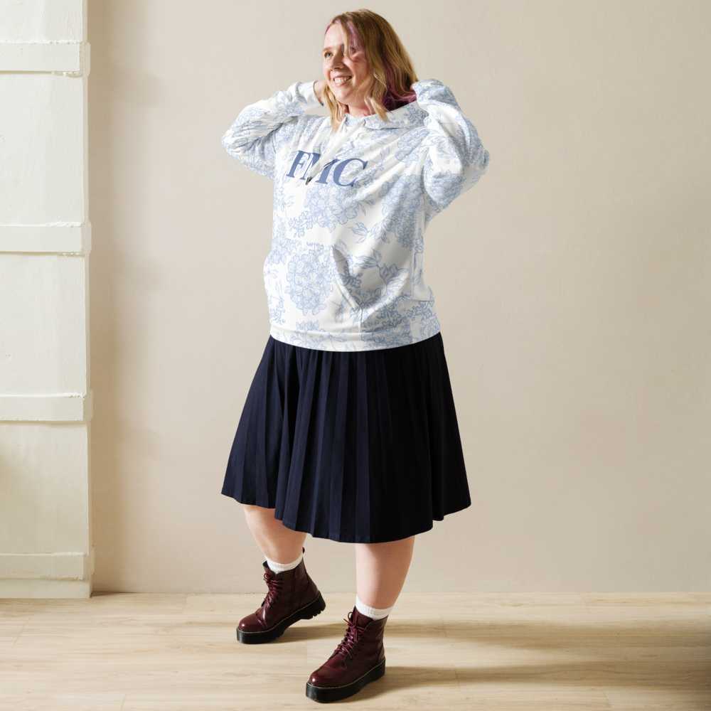 Blue Floral FMC Hoodie | FMC Collection