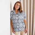 Moonfall Short Sleeve Pajama Top | When the Moon Hatched