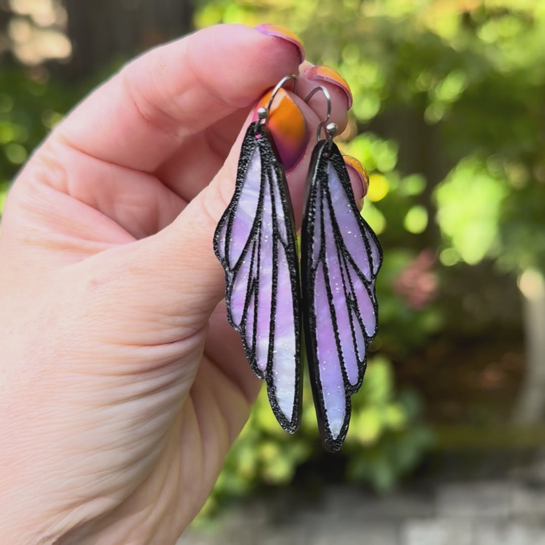 Fairy Wing Dangle Acrylic Earrings