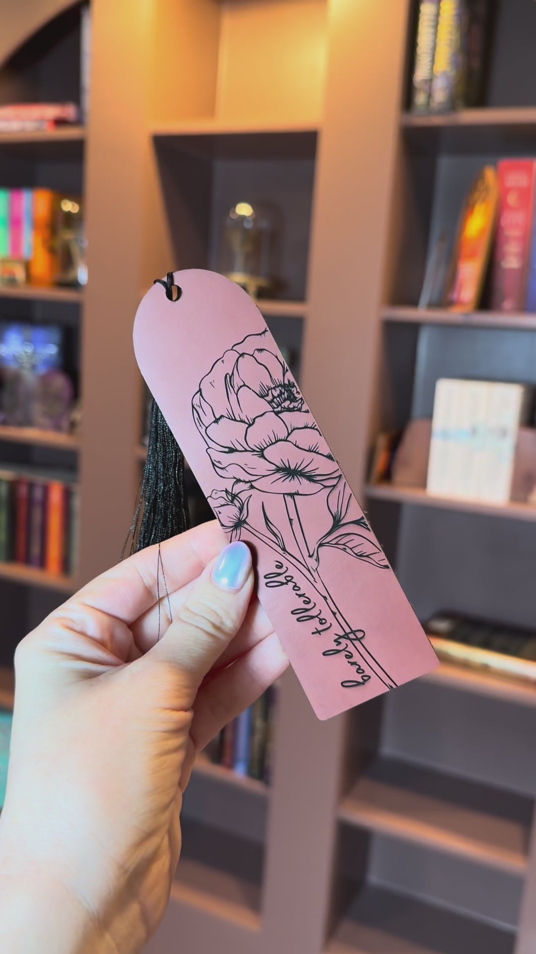 Barely Tolerable Vegan Leather Bookmark