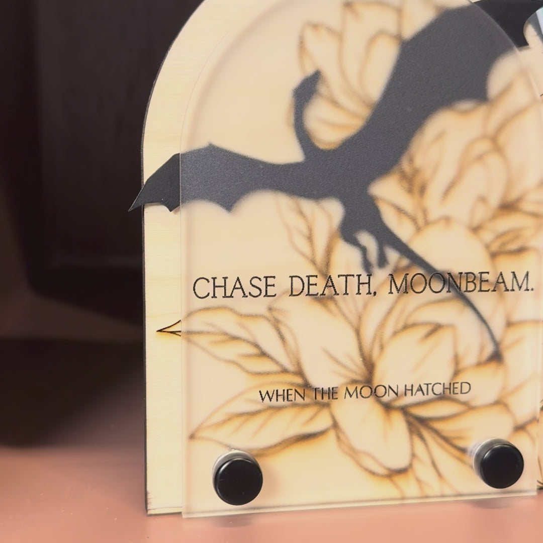 Moonbeam Bookshelf Sign | When the Moon Hatched