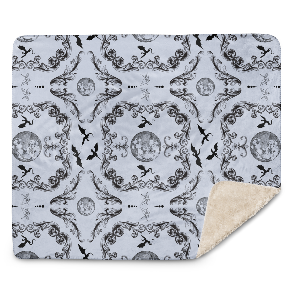 Moonfall Sherpa Blanket | When the Moon Hatched
