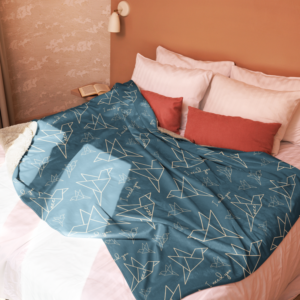 Nee Sherpa Blanket | When the Moon Hatched